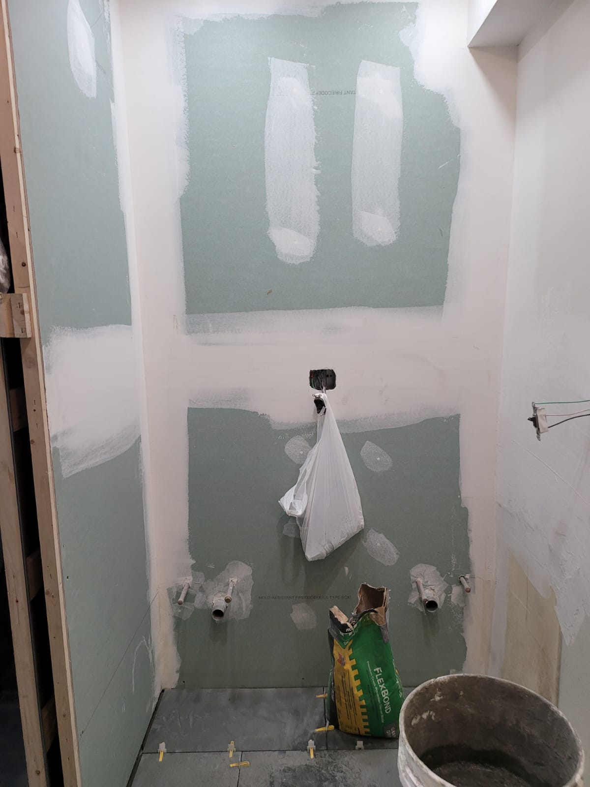 Walls during preparation phase